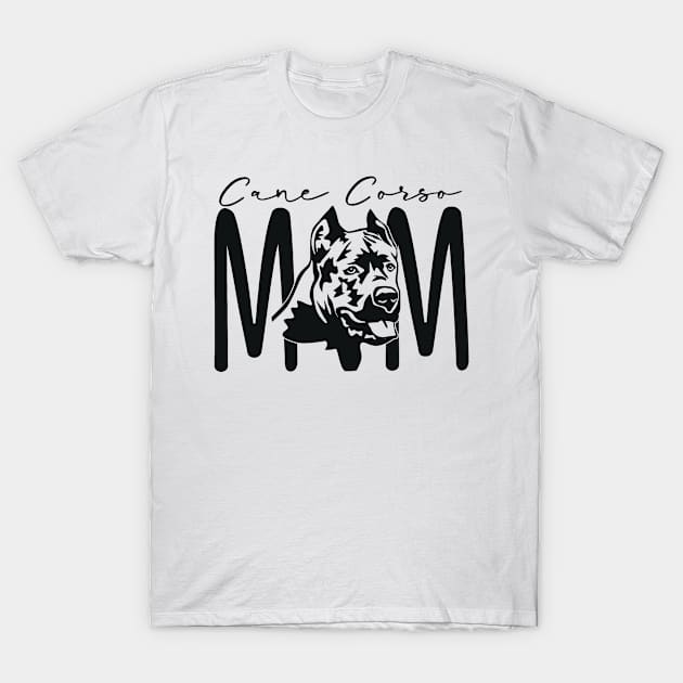 Cane Corso Mom - Italian Mastiff - Custom Dog Breed - Dog Mom TShirt - Chestnut Brindle, Grey, Black - Unisex Graphic Tee T-Shirt by bob2ben